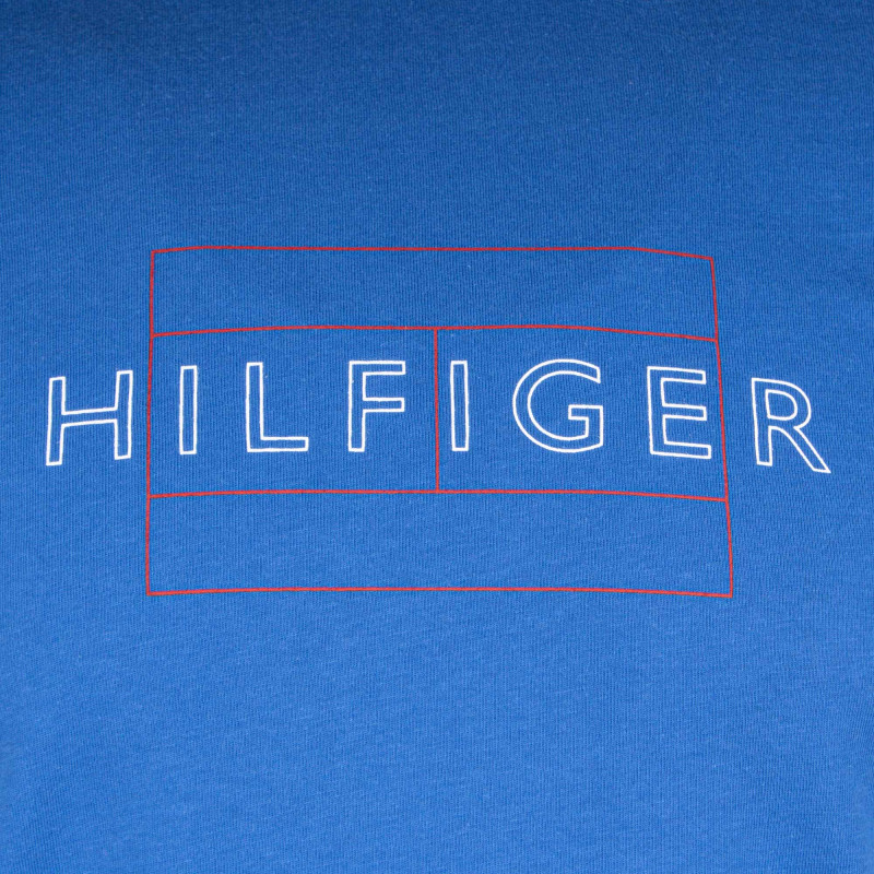 Tee shirt avec logo col rond Homme TOMMY HILFIGER marque pas cher prix dégriffés destockage