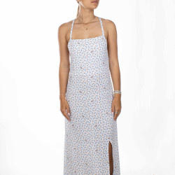 Robe longue bretelle blanc dw0dw12883 Femme TOMMY HILFIGER marque pas cher prix dégriffés destockage Robe longue bretelle blanc dw0dw12883 Femme TOMMY HILFIGER marque pas cher prix dégriffés destockage