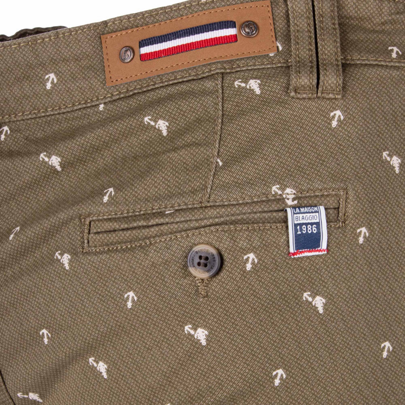 Bermuda chino imprime valon Homme BLAGGIO marque pas cher prix dégriffés destockage Bermuda chino imprime valon Homme BLAGGIO marque pas cher prix dégriffés destockage