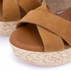 Sandale compensee serraje muscade 66493 t36/40 Femme BIOSTOCK marque pas cher prix dégriffés destockage Sandale compensee serraje muscade 66493 t36/40 Femme BIOSTOCK marque pas cher prix dégriffés destockage