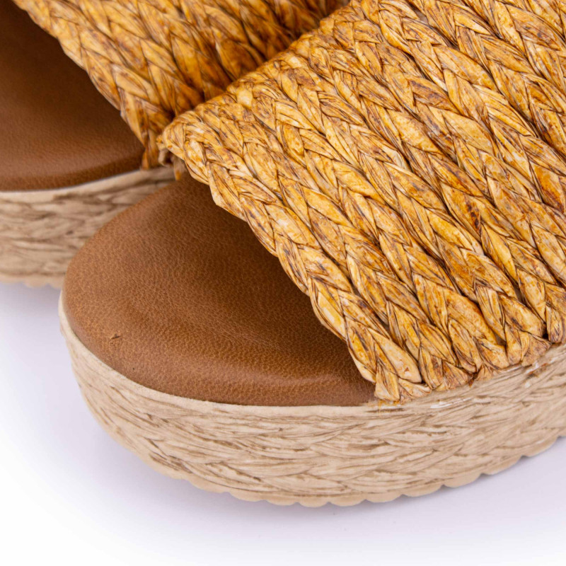 Mules plateforme rafia 10 63187 t36/41 Femme BIOSTOCK marque pas cher prix dégriffés destockage Mules plateforme rafia 10 63187 t36/41 Femme BIOSTOCK marque pas cher prix dégriffés destockage