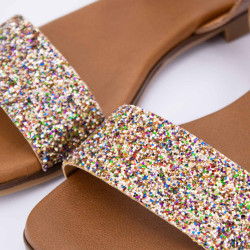 Sandale plate glitter 10299 t36/41 Femme BIOSTOCK marque pas cher prix dégriffés destockage Sandale plate glitter 10299 t36/41 Femme BIOSTOCK marque pas cher prix dégriffés destockage