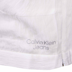 Crop top bretelles blanc motif Femme CALVIN KLEIN marque pas cher prix dégriffés destockage