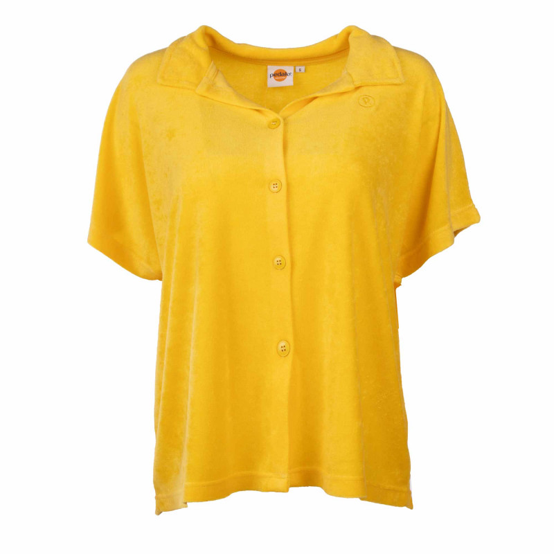 Chemise manches courtes theoule jaune Femme PEDALO marque pas cher prix dégriffés destockage