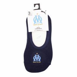 Chaussettes uni duo footie x3 navy Enfant PUMA marque pas cher prix dégriffés destockage