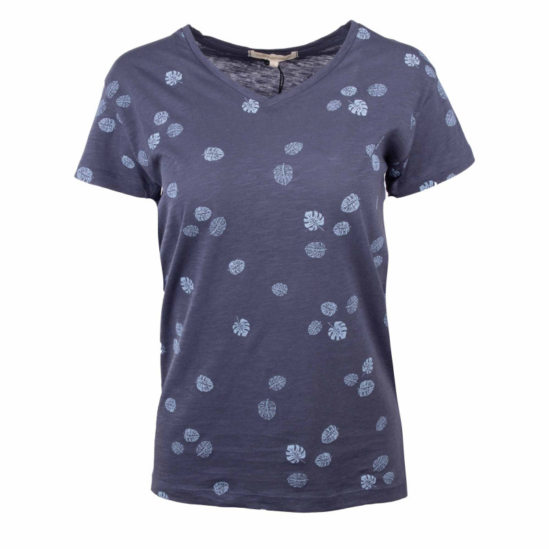 Tee shirt imprime feuille pearline Femme TED LAPIDUS marque pas cher prix dégriffés destockage