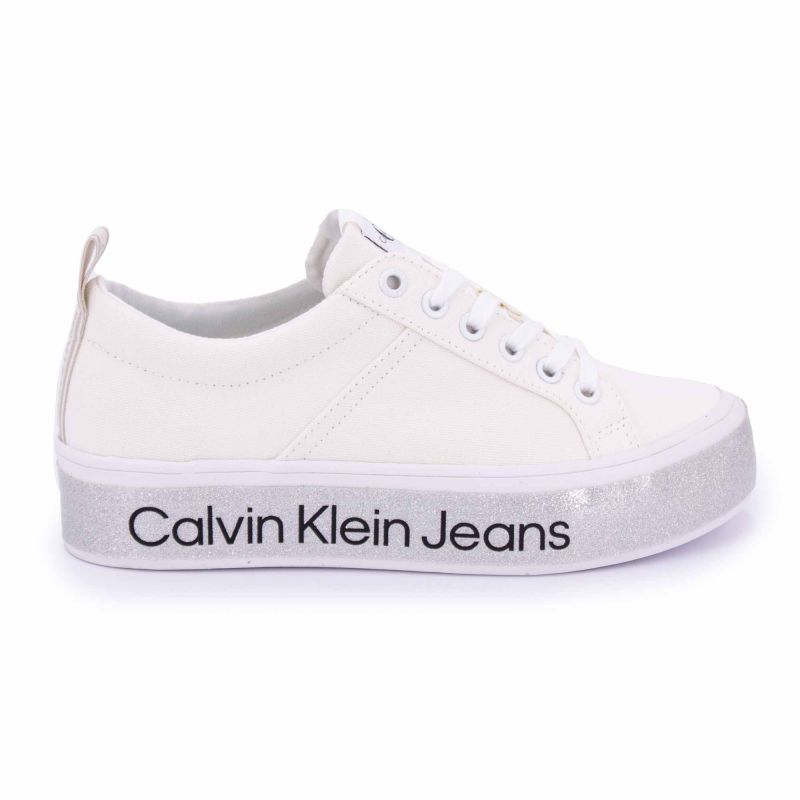 Sneakers Flatform Vulcanized 3 Bright White Femme CALVIN KLEIN à