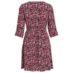 Robe courte manches 3/4 imprimée floral 14087637 3815 Femme VILA Robe courte manches 3/4 imprimée floral 14087637 3815 Femme VILA
