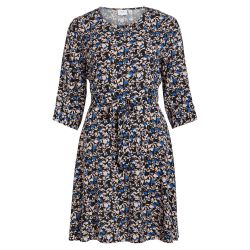 Robe courte manches 3/4 imprimée floral 14087637 3815 Femme VILA Robe courte manches 3/4 imprimée floral 14087637 3815 Femme VILA