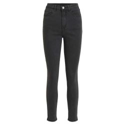 Jean gris foncé femme taille outlet haute