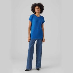 Haut mc vmbrianna bleu 10291353 3819 Femme VERO MODA