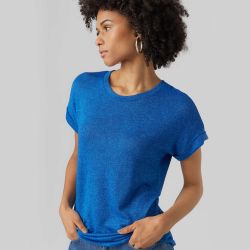 Haut mc vmbrianna bleu 10291353 3819 Femme VERO MODA