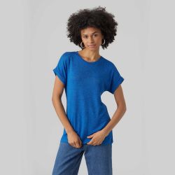 Haut mc vmbrianna bleu 10291353 3819 Femme VERO MODA