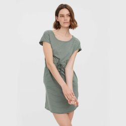 Robe courte cintrée rayée vert olive 10198244 3990 Femme VERO MODA Robe courte cintrée rayée vert olive 10198244 3990 Femme VERO MODA