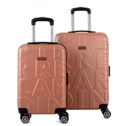 VALISE GALINA PC13490-3PGD ROSE POUDRE TAILLE S (55CM)