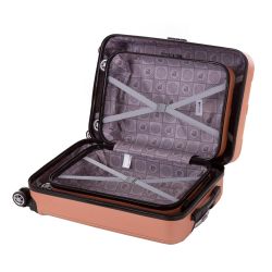 VALISE GALINA PC13490-3PGD ROSE POUDRE TAILLE S (55CM)