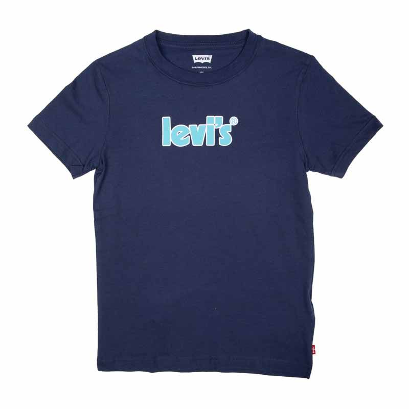 Tee shirt nuance de bleu manches courtes Enfant LEVI S a prix