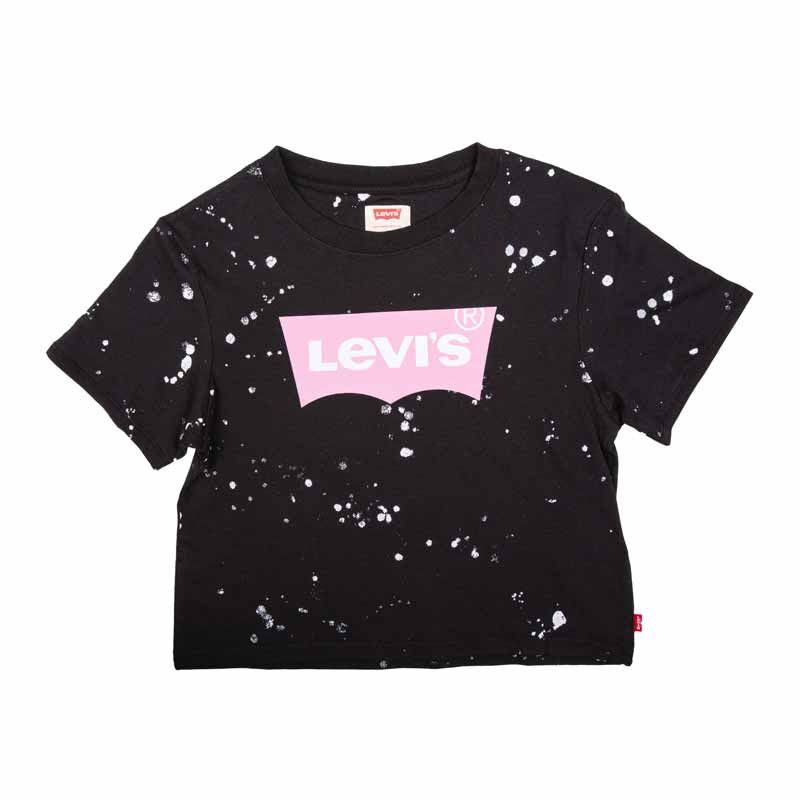 Tee shirt mc noir 2/8 ans 3eg549-023 girl Enfant LEVI'S