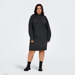 Robe ml caremilia dark grey melange 15296183 3816 Femme ONLY CARMAKOMA Robe ml caremilia dark grey melange 15296183 3816 Femme ONLY CARMAKOMA