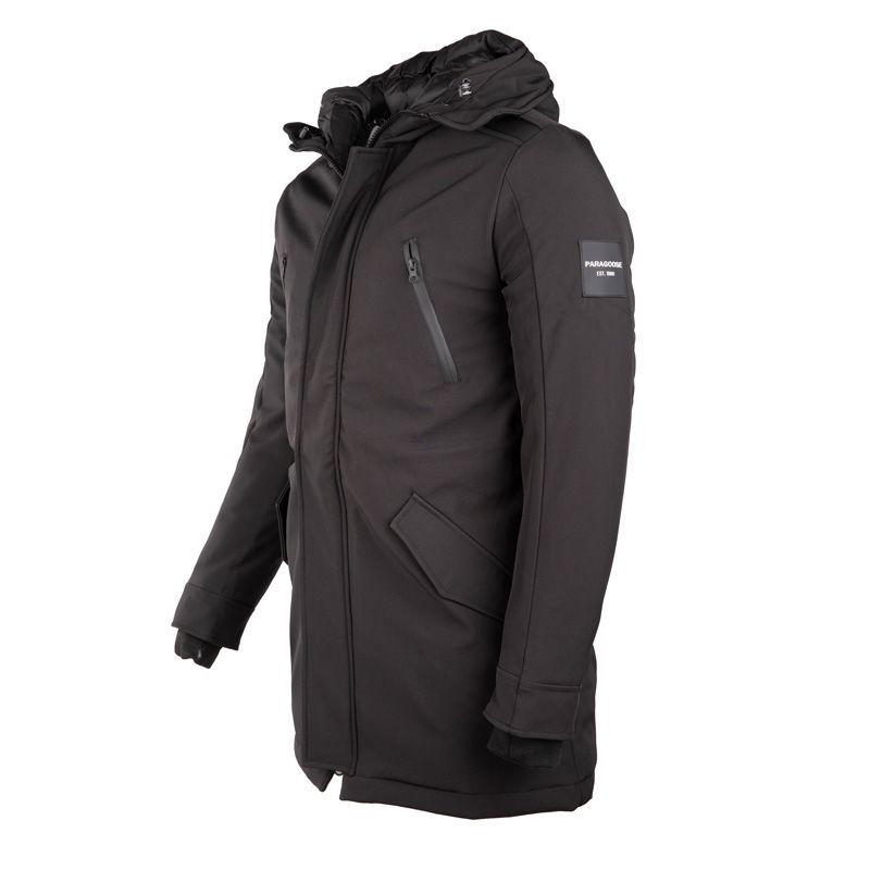 Parka baryo noir Homme PARAGOOSE