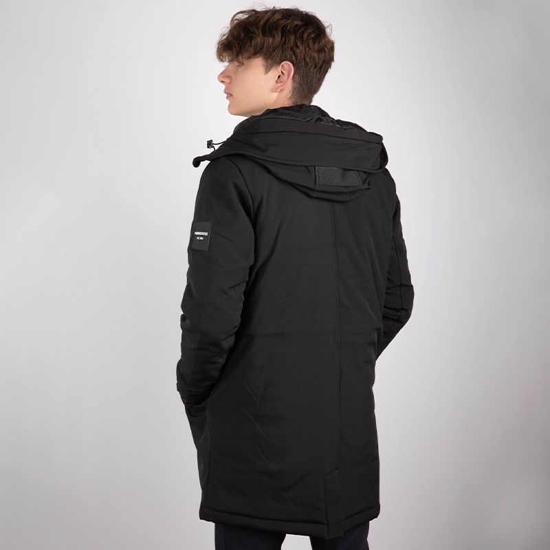 Parka à capuche Baryo noire Homme PARAGOOSE