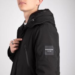 Parka à capuche Baryo noire Homme PARAGOOSE