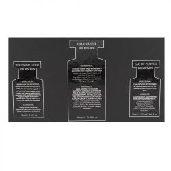 Coffret Eau de parfum "Bois montaigne" 3 pièces-edp 75ml-gel douche 650ml-huile sèche Femme Homme GRIS MONTAIGNE