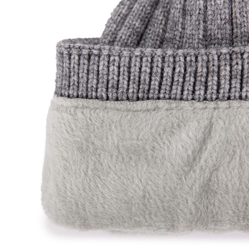 Bonnet Lee Cooper Regis - Gris Cendre, Synthétique (50% Viscose, 27% Polyamide, 23% Polyester) - Classique, Lavable Machine