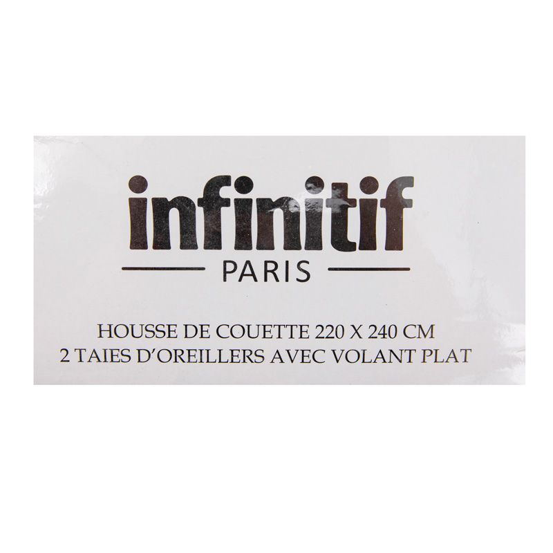 Housse de couette + 2 taies savana imprime 240x220 Mixte INFINITIF