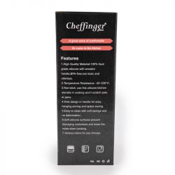 Set de 10 ustensiles de cuisine bois/silicone ut-10 Mixte CHEFFINGER