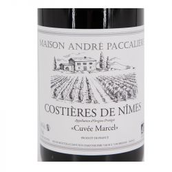 AOC COSTIÈRES DE NÎMES ROUGE BIO 2020 ANDRE PACCALIERE 75CL AR12797 AOC COSTIÈRES DE NÎMES ROUGE BIO 2020 ANDRE PACCALIERE 75CL AR12797
