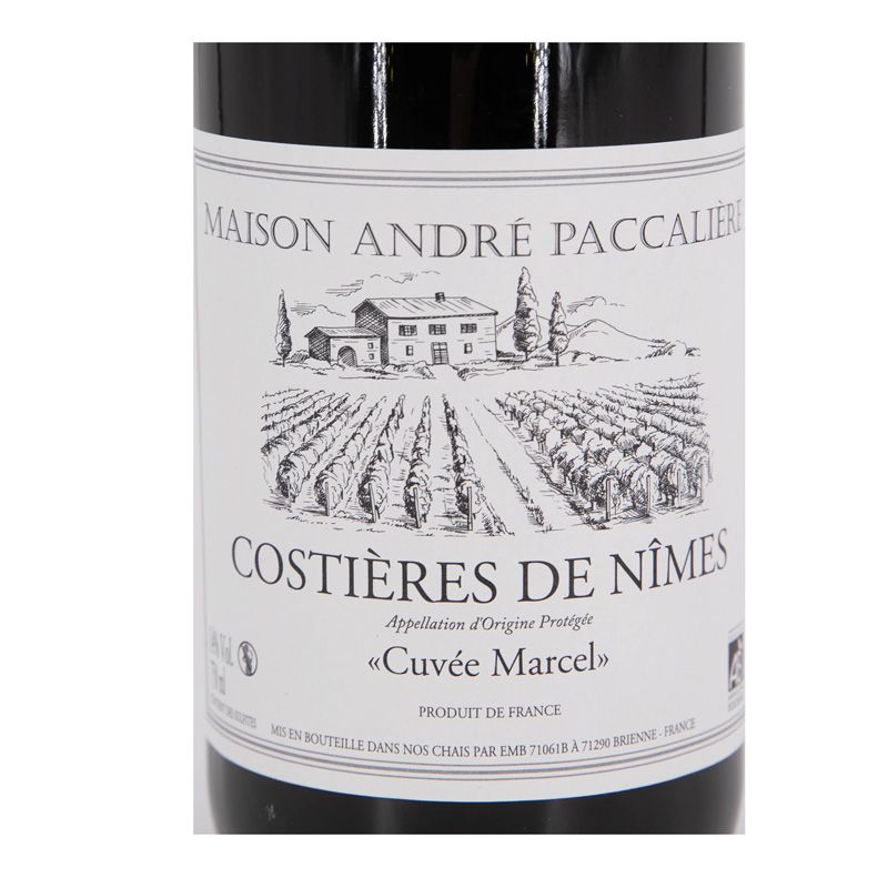 AOC COSTIÈRES DE NÎMES ROUGE BIO 2020 ANDRE PACCALIERE 75CL AR12797 AOC COSTIÈRES DE NÎMES ROUGE BIO 2020 ANDRE PACCALIERE 75CL AR12797