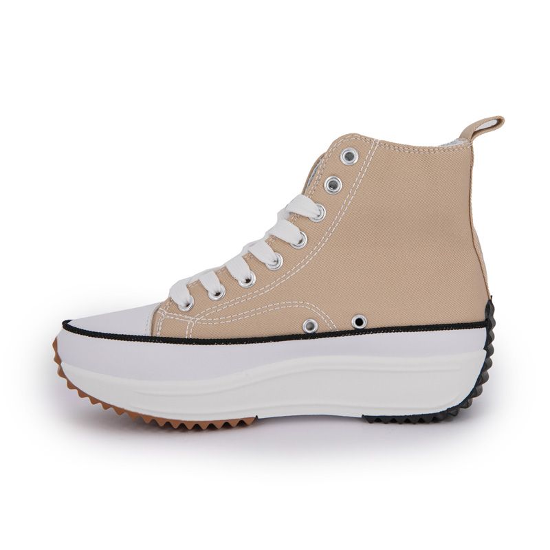 Basket montante toile bayane Femme MANOUKIAN Basket montante toile bayane Femme MANOUKIAN