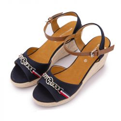 Sandale compense navy 5390010026 t36/41 Femme TOM TAILOR