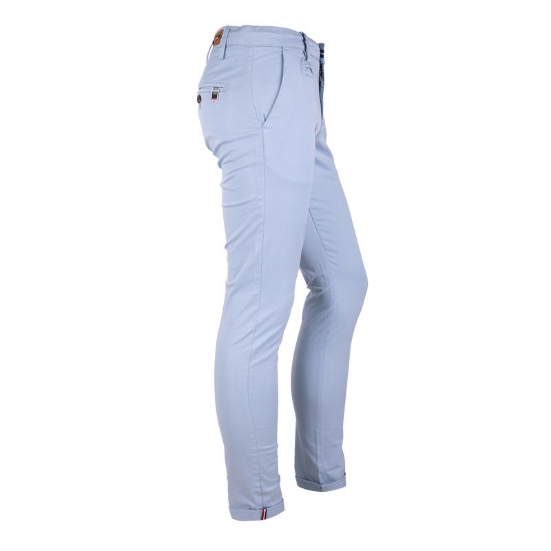 Pantalon chino coton stretch revers fermeture éclair tenali Homme BLAGGIO Pantalon chino coton stretch revers fermeture éclair tenali Homme BLAGGIO