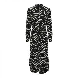 Robe manche 3/4 pcasti noir 17144211 3924 Femme PIECES