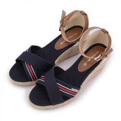 Sandale compense navy 5390090017 t36/41 Femme TOM TAILOR