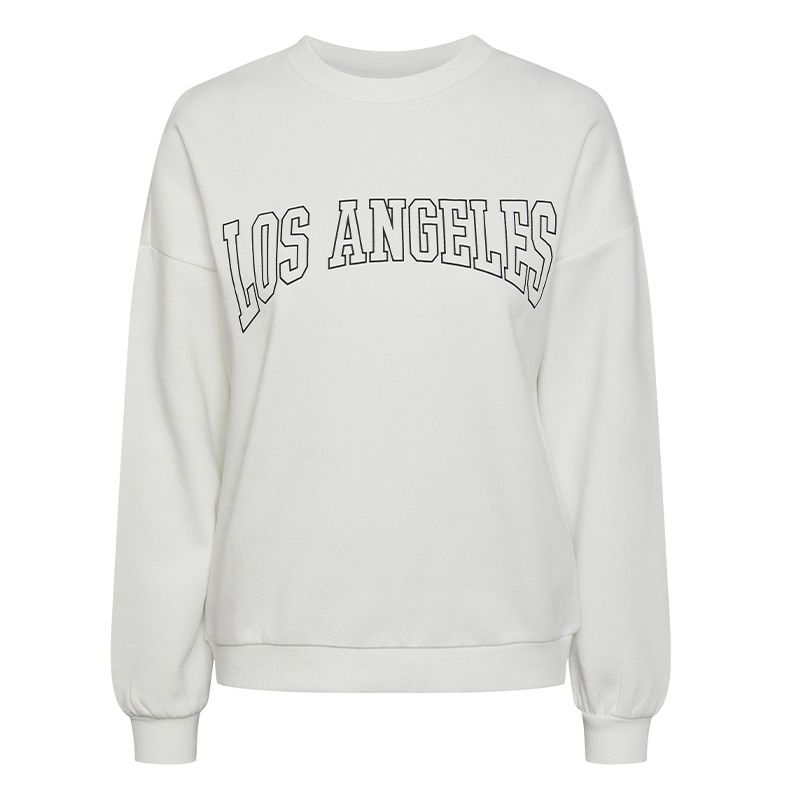 Sweat ml pcfreya blanc 17145505 3924 Femme PIECES