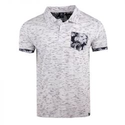 Polo poche contrastee fleur 100% coton assor 24 pietri Homme BLAGGIO Polo poche contrastee fleur 100% coton assor 24 pietri Homme BLAGGIO