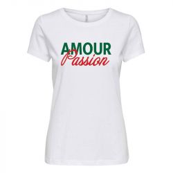 Haut mc onllola life bright white amour 15322882 4056 Femme ONLY