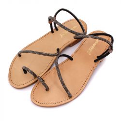 Sandale hodaxa argent fonce t36-41 c330159 Femme LES TROPEZIENNES PAR M.BELARBI