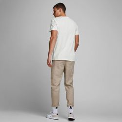 Tee shirt jwhben split neck noir 12222324 4080 Homme JACK & JONES