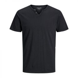 Tee shirt jwhben split neck noir 12222324 4080 Homme JACK & JONES Tee shirt jwhben split neck noir 12222324 4080 Homme JACK & JONES
