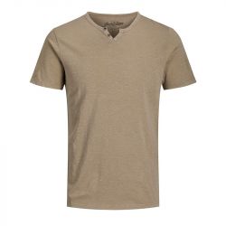 Tee shirt jwhben split neck noir 12222324 4080 Homme JACK & JONES Tee shirt jwhben split neck noir 12222324 4080 Homme JACK & JONES