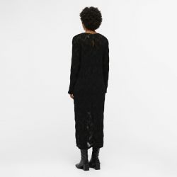 Robe objanmari ls midi dresses black 23044287 4197 Femme OBJECT