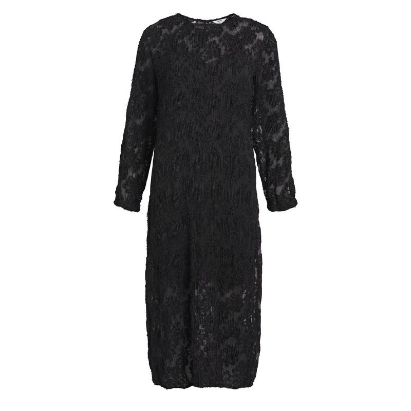 Robe objanmari ls midi dresses black 23044287 4197 Femme OBJECT