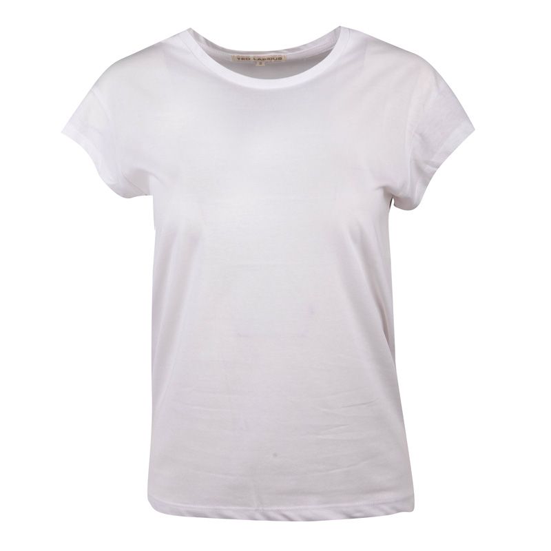 Tee shirt roxane uni col rond Femme TED LAPIDUS