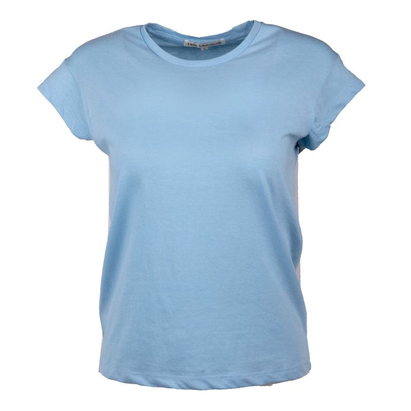 Tee shirt roxane uni col rond Femme TED LAPIDUS