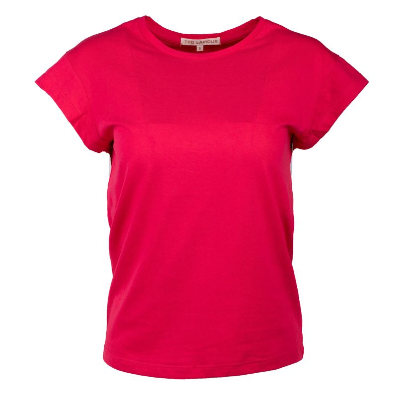 Tee shirt roxane uni col rond Femme TED LAPIDUS