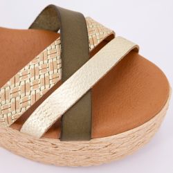 Sandale plateforme multi avellana 63576 36-41 Femme BIOSTOCK